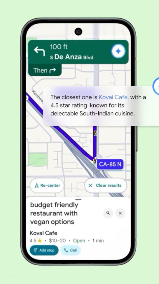Google Maps et Gemini. // Source : Google Google Maps et Gemini. // Source : Google