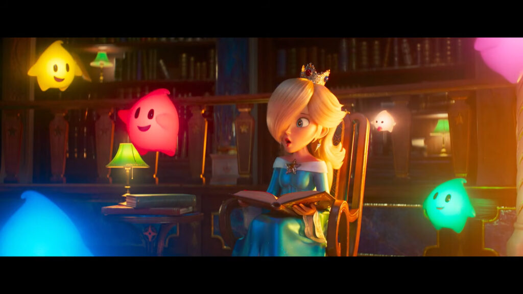 Harmony et les Luma dans Super Mario Galaxy le film.
