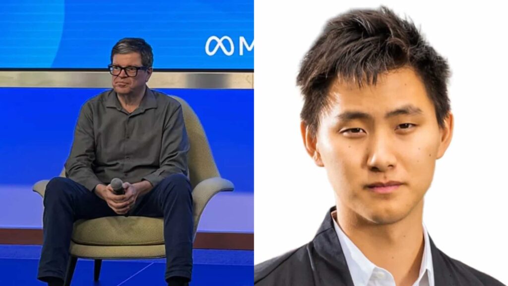 Yann Le Cun, à gauche. Alexandr Wang, à droite.