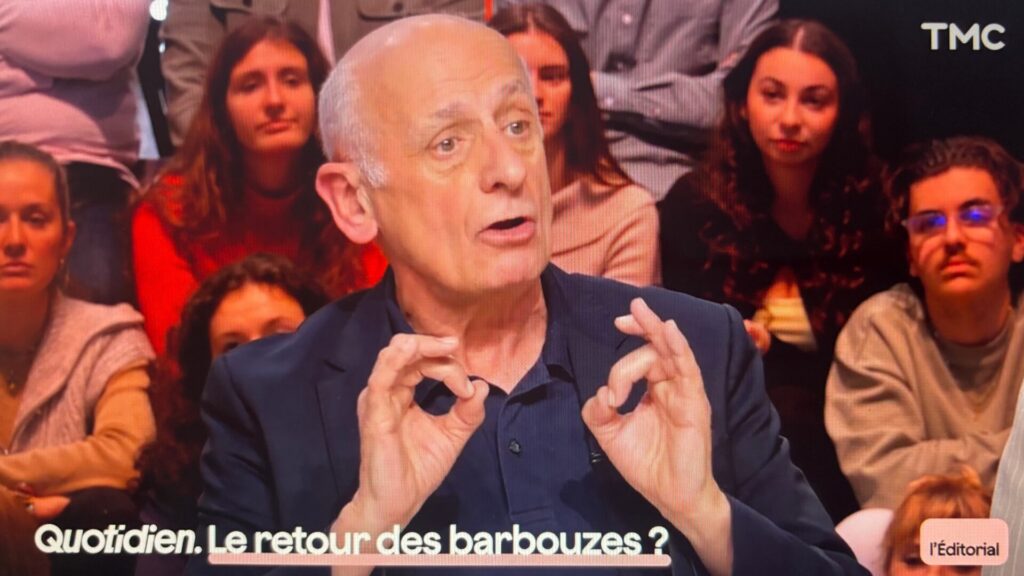 Jean-Michel Apathie sur l'&eacute;mission Quotidien du 18 d&eacute;cembre 2025?  // Source : TF1 + / Quotidien 