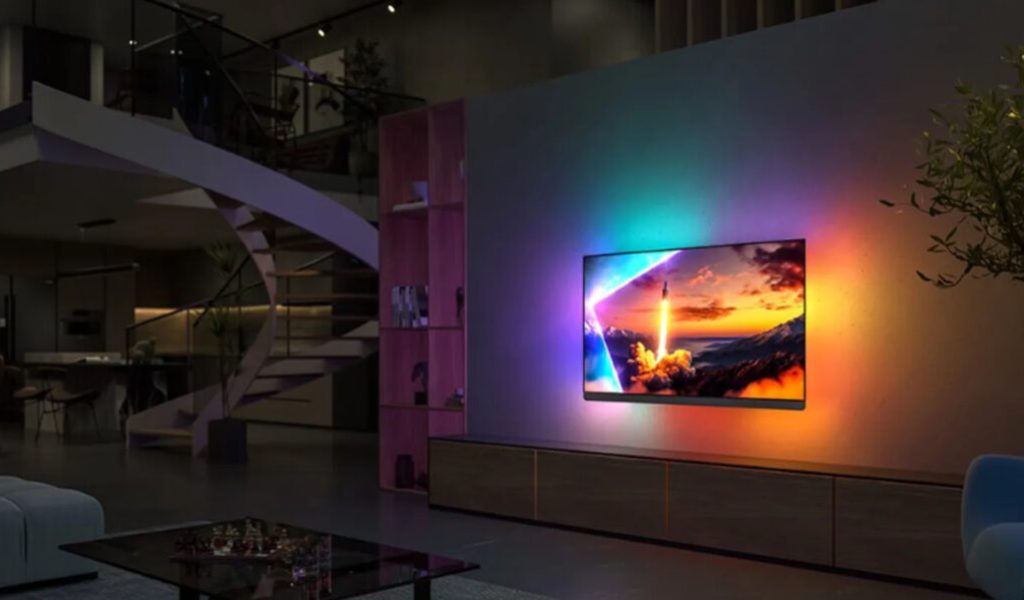 TV Philips 65OLED910 // Source : Philips TV Philips 65OLED910 // Source : Philips