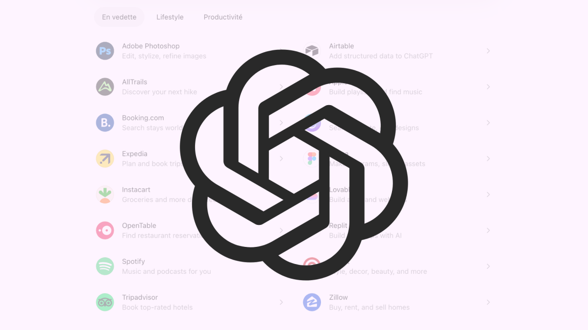 OpenAI a lancé en France son magasind d'applications // Source : Numerama / OpenAI