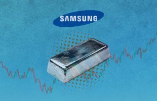 Samsung batterie argent // Source : Montage Numerama