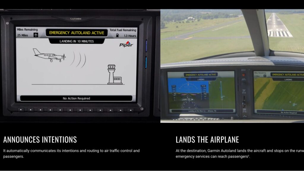 L'Autoland de Garmin.  // Source : Garmin