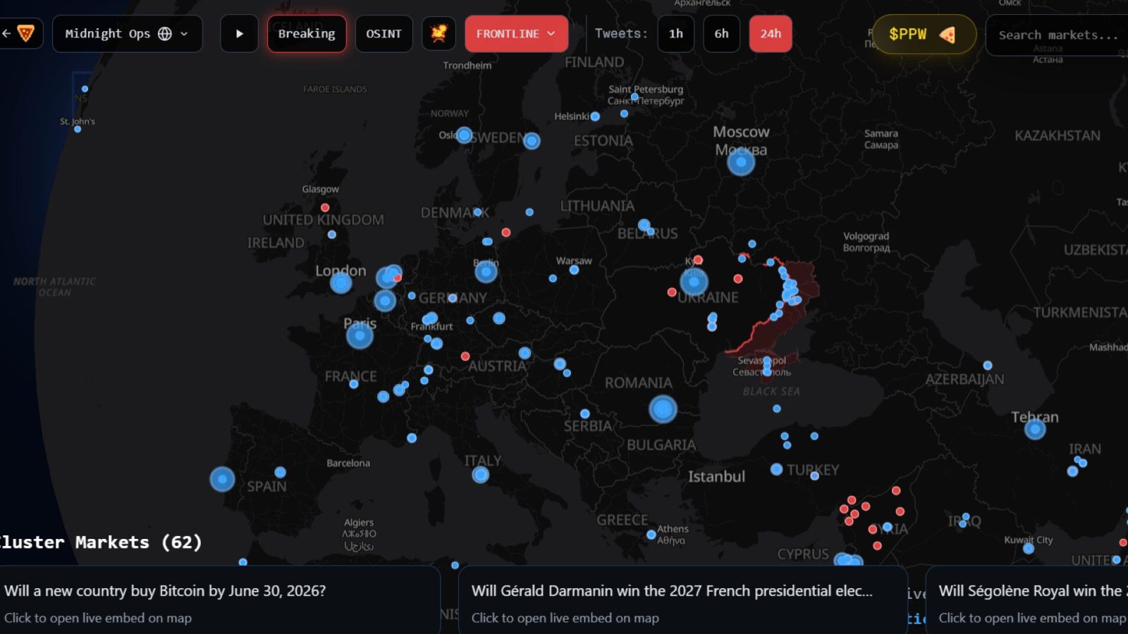 Ce Â«Â Google Maps des paris Â» cartographie  Polymarket pour mieux marchandiser la...