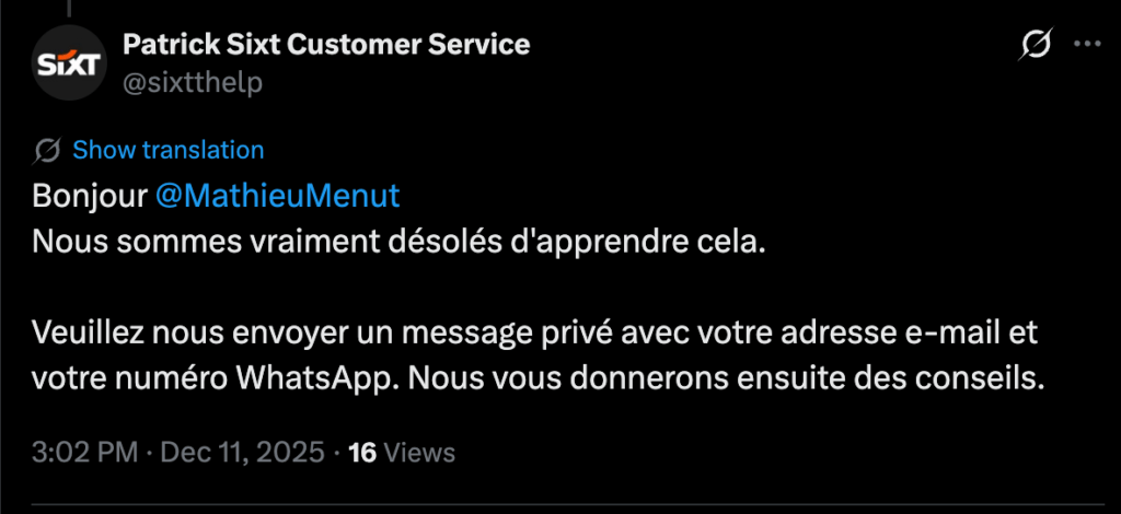 Le tweet en question // Source : Capture d'écran Numerama Le tweet en question // Source : Capture d'écran Numerama