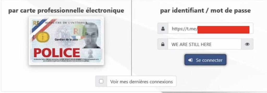 Sur un forum du Darkweb, les hackers font la promotion de leur cha&icirc;ne Telegram et narguent les autorit&eacute;s fran&ccedil;aises, pr&eacute;tendant qu'ils ont toujours acc&egrave;s aux syst&egrave;mes internes // Source : Capture d'&eacute;cran Numerama