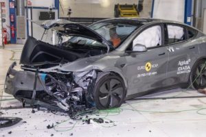 Le Tesla Model Y (2025) aux crash-tests Euro NCAP // Source : Euro NCAP