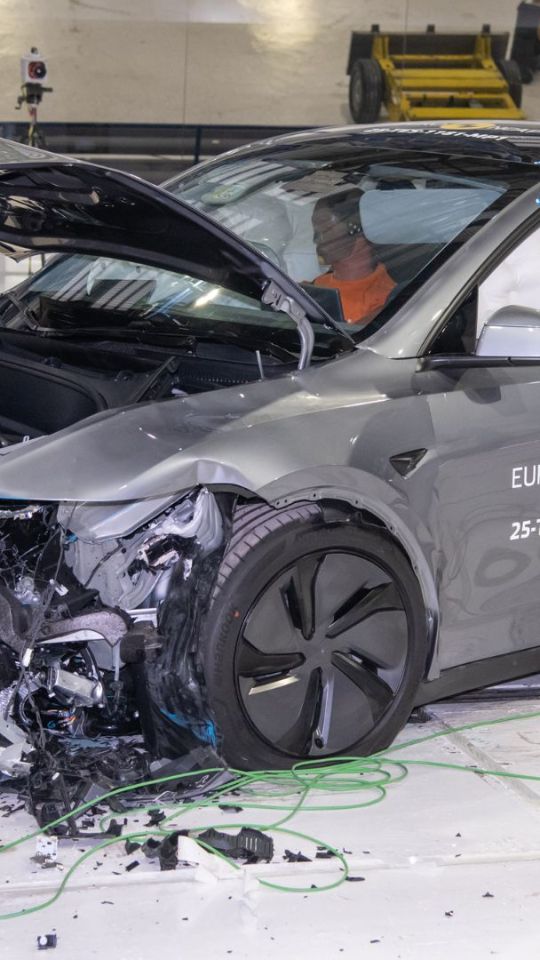 Le Tesla Model Y (2025) aux crash-tests Euro NCAP // Source : Euro NCAP