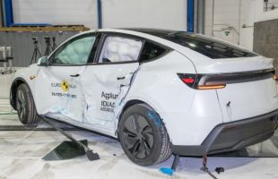 Le Tesla Model Y (2025) aux crash-tests Euro NCAP // Source : Euro NCAP