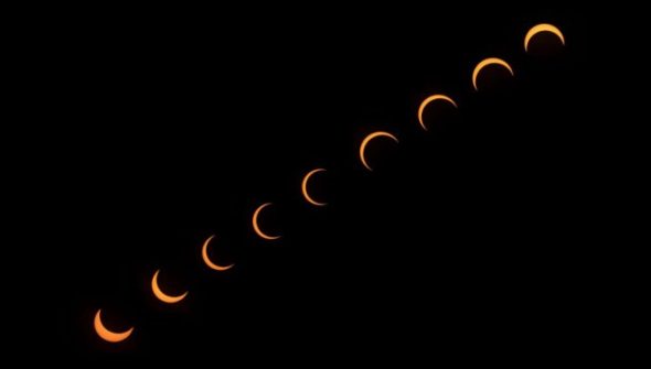 Éclipse solaire partielle. // Source : Canva