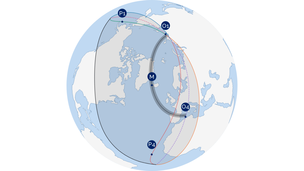 Visibilit&eacute; de l'&eacute;clipse solaire d'ao&ucirc;t 2026. // Source : LTE