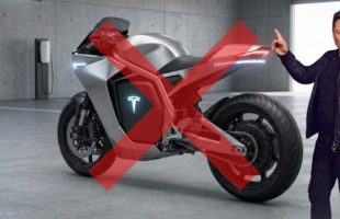 Elon Musk dit non à une moto électrique chez Tesla. // Source : Une par Robin San Vicente aidé par l'IA