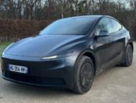 Le nouveau Tesla Model Y Standard à l'essai. // Source : Robin San Vicente pour Numerama