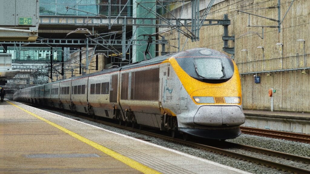 Eurostar. // Source : Flickr/CC/AlvaroArrans ; modifi&eacute; avec Canva par Numerama