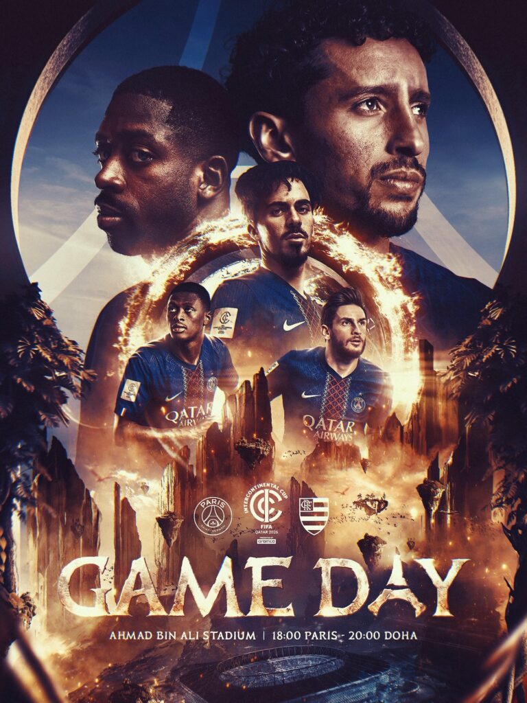 PSG face &agrave; Flamengo // Source : Compte X du PSG