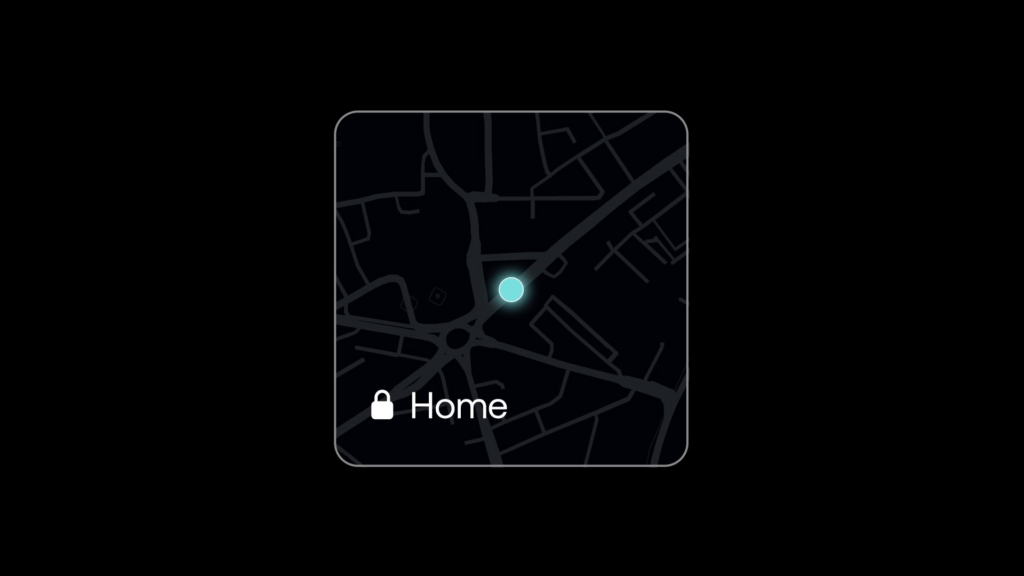 Dans l'application Revolut, on ajoute manuellement des lieux de confiance.