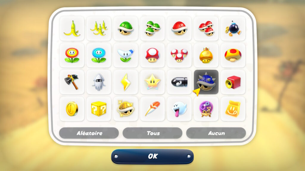On peut enfin personnaliser les objets dans Mario Kart World // Source : Capture d'écran