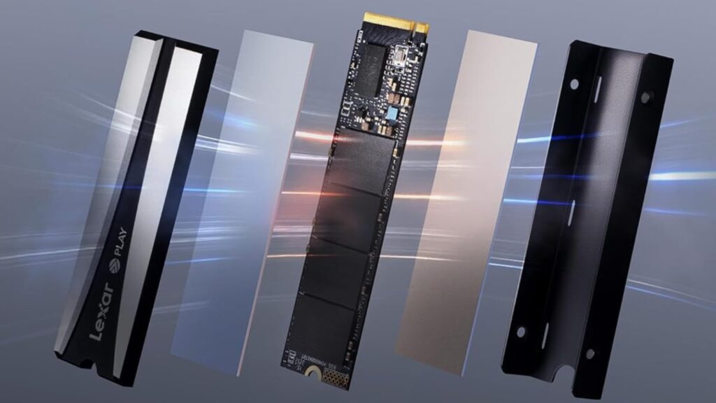 Le SSD Lexar Play 2280 dispose d'un dissipateur de chaleur. // Source : Lexar
