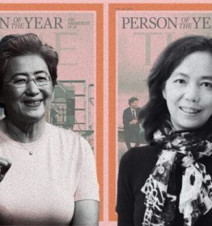 Deux femmes y figurent également : Lisa Su, PDG et présidente d’AMD, et Fei-Fei Li, co-créatrice d'ImageNet. // Source : TIME / Fuzheado / HAI Stanford Deux femmes y figurent également : Lisa Su, PDG et présidente d’AMD, et Fei-Fei Li, co-créatrice d'ImageNet. // Source : TIME / Fuzheado / HAI Stanford