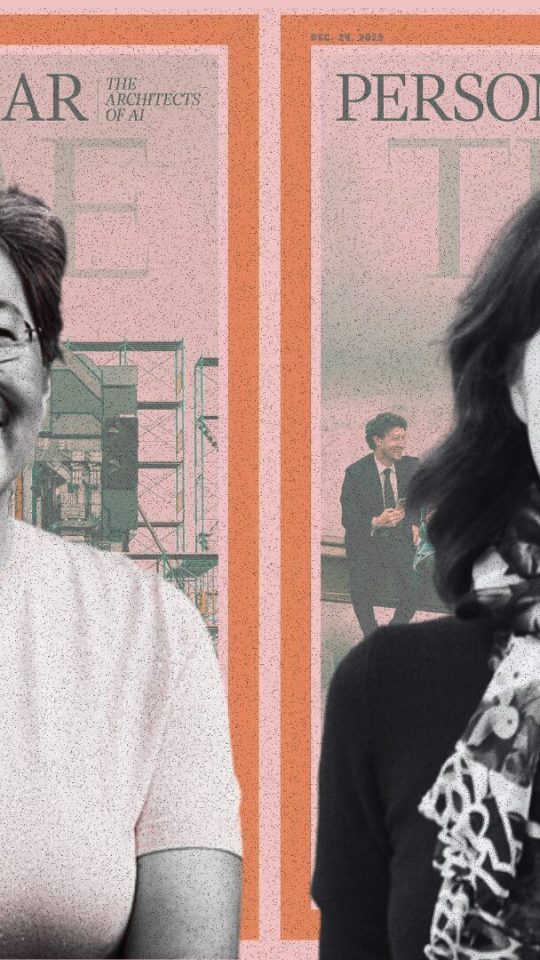 Deux femmes y figurent également : Lisa Su, PDG et présidente d’AMD, et Fei-Fei Li, co-créatrice d'ImageNet. // Source : TIME / Fuzheado / HAI Stanford Deux femmes y figurent également : Lisa Su, PDG et présidente d’AMD, et Fei-Fei Li, co-créatrice d'ImageNet. // Source : TIME / Fuzheado / HAI Stanford