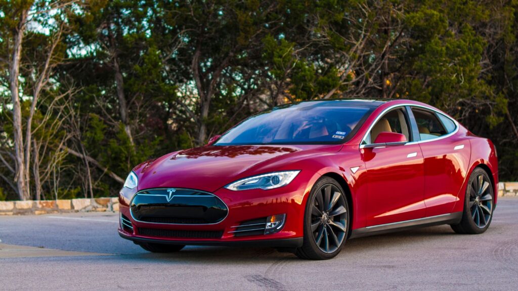 La Tesla Model S &agrave; ses d&eacute;buts. // Source : Tesla