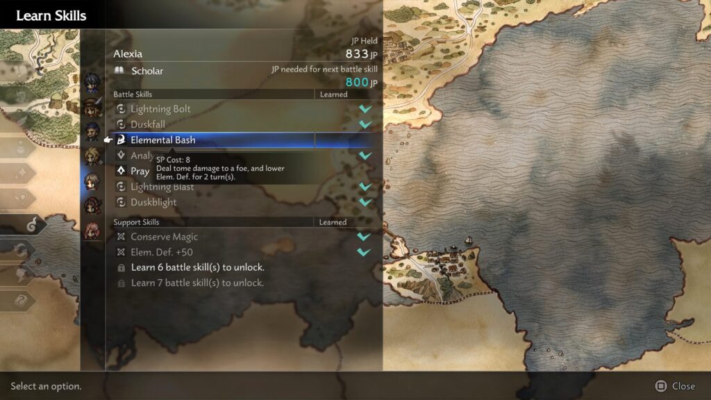 en apprenant de nouvelles technique, vos personnages gagnent des capacités passives bien utiles. // Source : Capture PS5