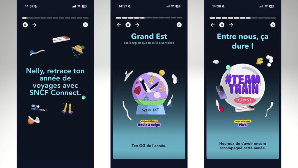 Rétrainspective 2025. // Source : Captures d'écran SNCF Connect par Numerama