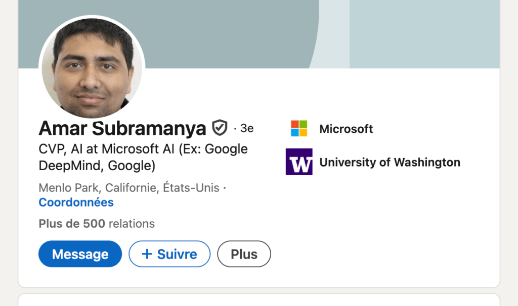 Amar Subramanya est passé par Google avant de rejoindre Microsoft.
