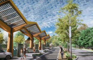 Fastned va ouvrir une station-service pour voitures électriques en France. // Source : Fastned