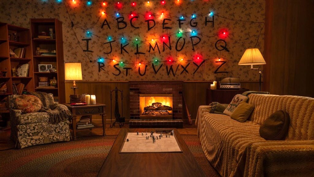 Le feu de cheminée Stranger Things // Source : Netflix Le feu de cheminée Stranger Things // Source : Netflix