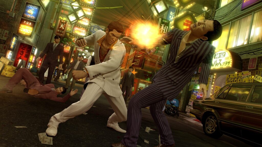 La bagarre dans Yakuza 0. // Source : Sega La bagarre dans Yakuza 0. // Source : Sega