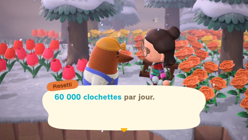 Il faudra d&eacute;bourser 60 000 clochettes par jour. TOM NOOOOK // Source : Capture d'&eacute;cran Numerama