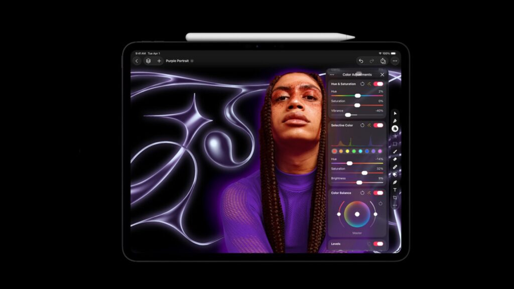 Pixelmator Pro arrive enfin sur iPad.  // Source : Apple 