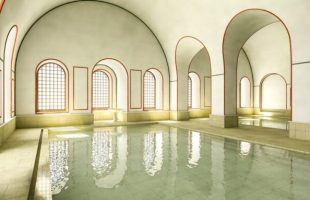 Cassinomagus (16) restitution piscines chaudes // Source : Restitution 3D Archeovision