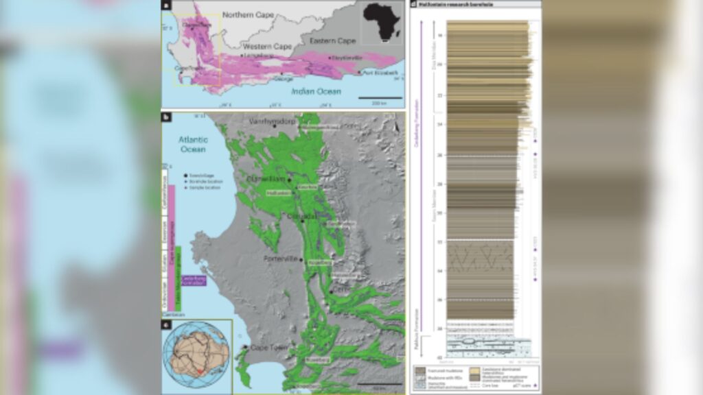 Carte de localisation et contexte g&eacute;ologique // Source : Nature ecology and evolution