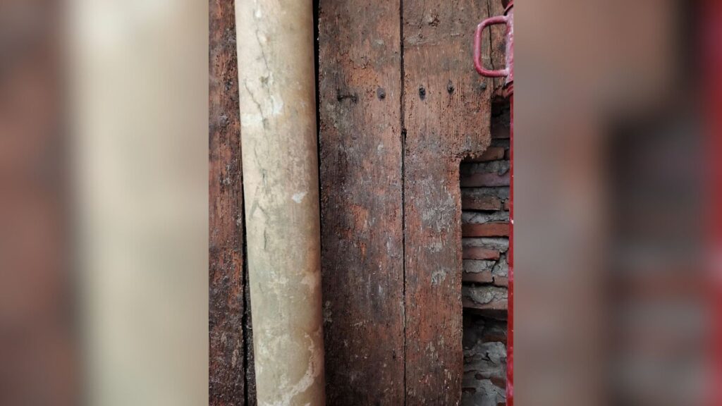 Zoom sur la partie mur&eacute;e &agrave; l'arri&egrave;re de la baie  // Source : CHU Toulouse 