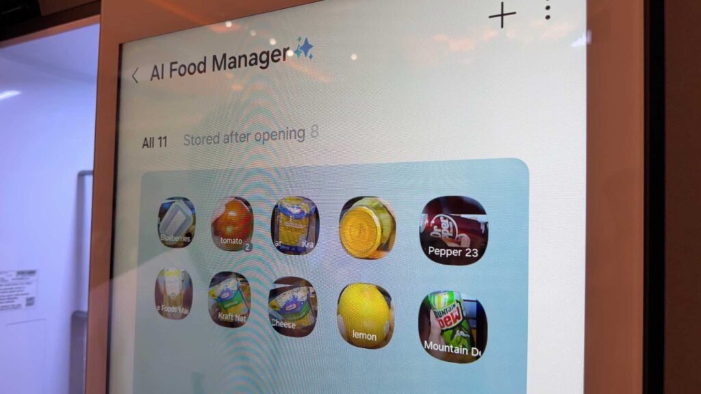 L'application AI Food Manager indique ce qu'il y a dans le r&eacute;frig&eacute;rateur.