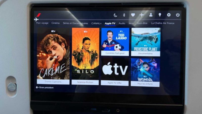 Air France et Apple TV s&rsquo;associent&nbsp;: voilà ce que ça va changer dans les avions