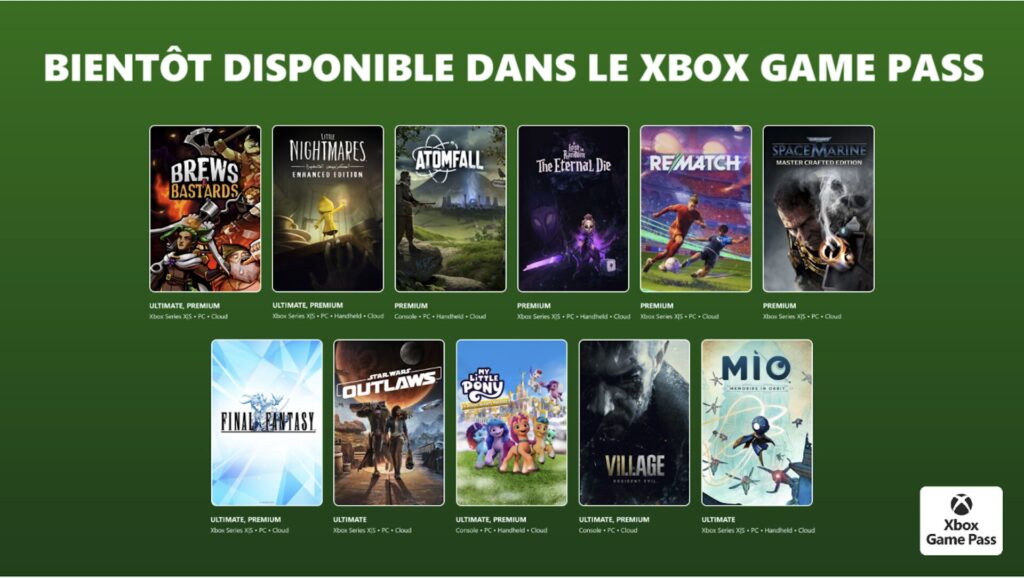 Xbox Game Pass en janvier 2026 // Source : Microsoft