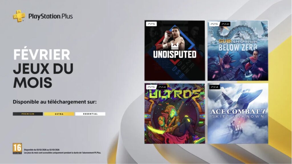 PlayStation Plus en f&eacute;vrier 2026 // Source : Sony