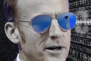 Macron cybersécurité // Source : Montage Numerama