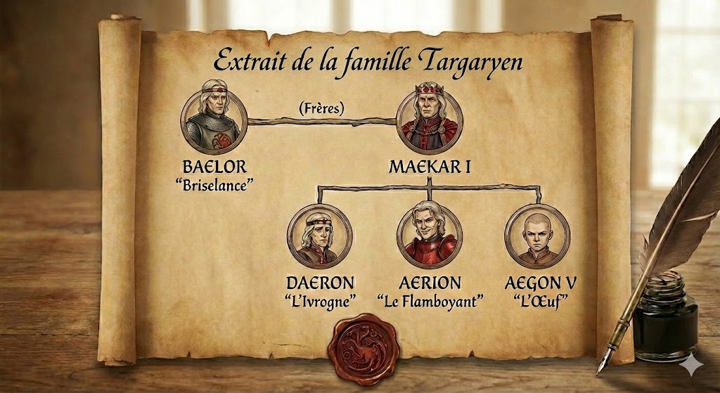 Extrait de la famille Targaryen