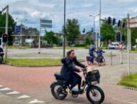 Amsterdam songe à bannir les vélos électriques type fatbike. // Source : Sander Sloots via Flickr Amsterdam songe à bannir les vélos électriques type fatbike. // Source : Sander Sloots via Flickr