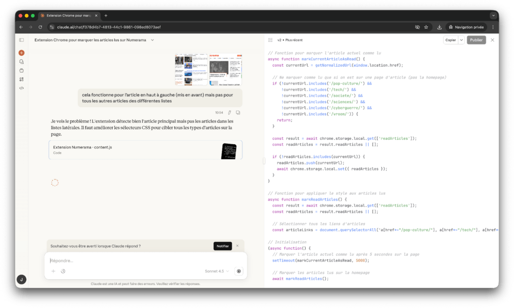 Comment créer une extension Chrome avec l'IA Claude sans savoir coder