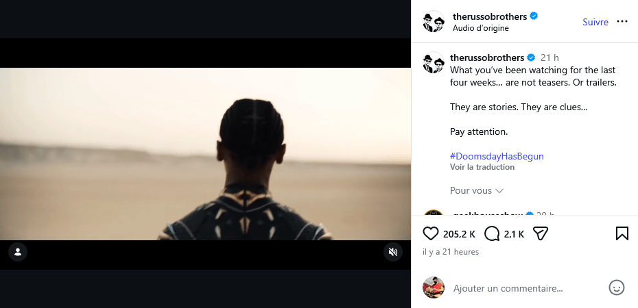 instagram fr&egrave;res russo