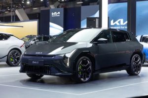 La nouvelle Kia EV GT au Salon de Bruxelles. // Source : Kia