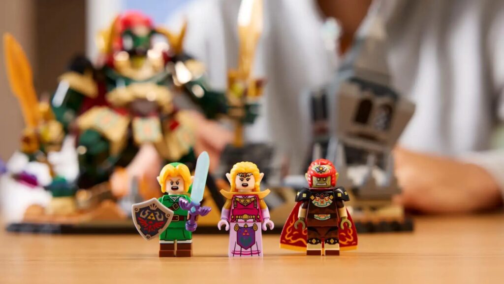 Link, Zelda et Ganon (qui font la tête). // Source : Lego Link, Zelda et Ganon (qui font la tête). // Source : Lego