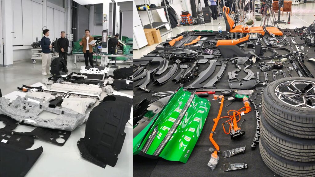 Extraits du live de d&eacute;montage du YU7 // Source : Lei Jun sur weibo