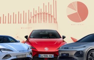 Marché de la voiture électrique chinoise. // Source : Montage Numerama avec Canva Marché de la voiture électrique chinoise. // Source : Montage Numerama avec Canva